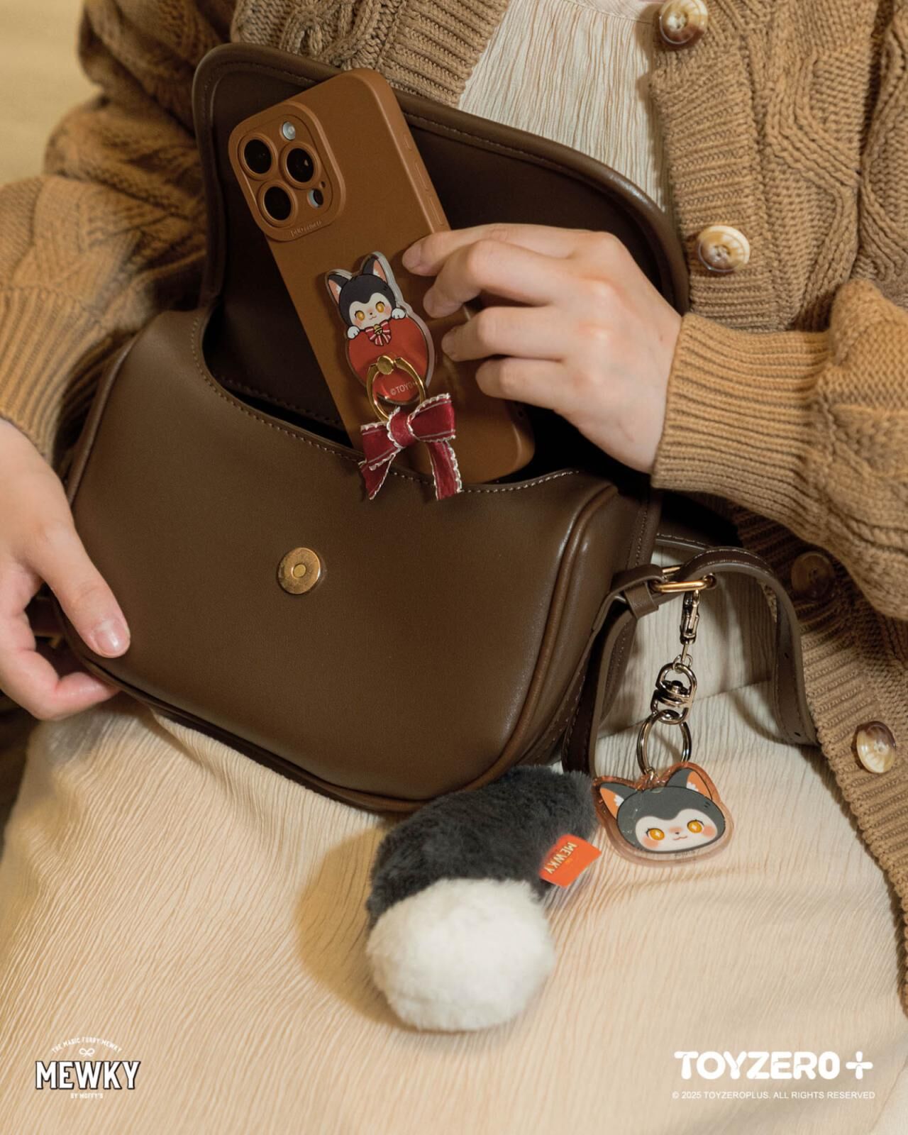 Moffy's - Mewky 貓尾掛飾（黑貓）