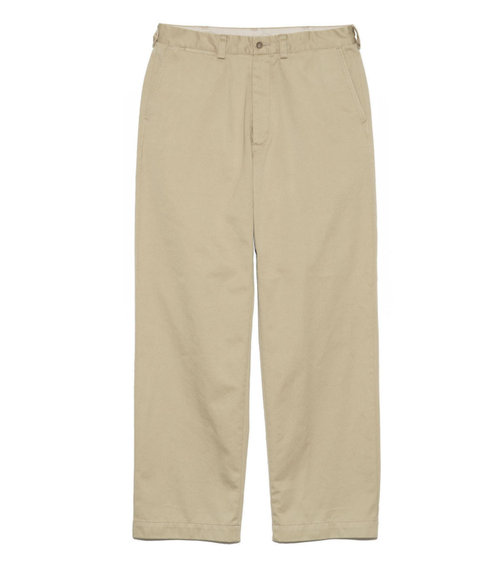 Nanamica /  寬版直筒卡其棉長褲 / S25SC079  /  AUG25