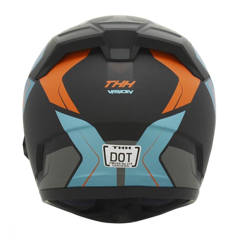 THH TS-80N VISION 平光黑/灰綠 彩繪 -男女款 安全帽-