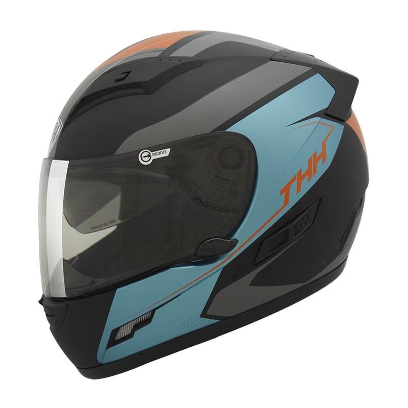 THH TS-80N VISION 平光黑/灰綠 彩繪 -男女款 安全帽-