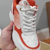 [S] MICHAEL KORS RED CLAY KATRINA WEDGE TRAINER OMBRE MK SIG SM, 49R5KAFS3B-RED CLAY (SMK1272)