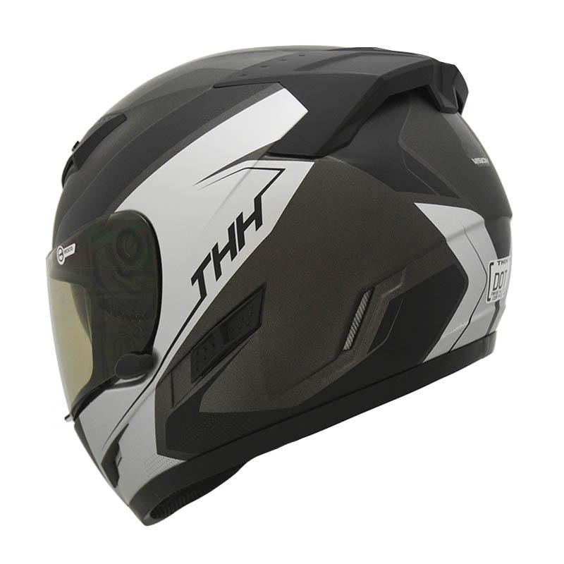 THH TS-80N VISION 平光鐵灰/灰白 彩繪 -男女款 安全帽-