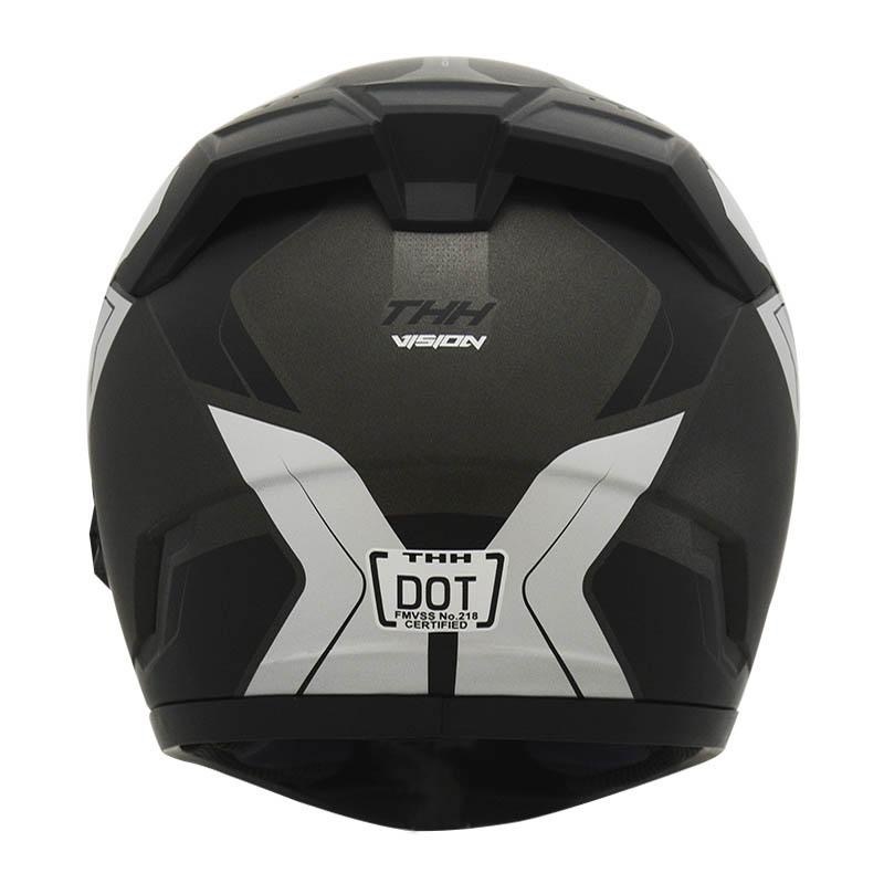 THH TS-80N VISION 平光鐵灰/灰白 彩繪 -男女款 安全帽-