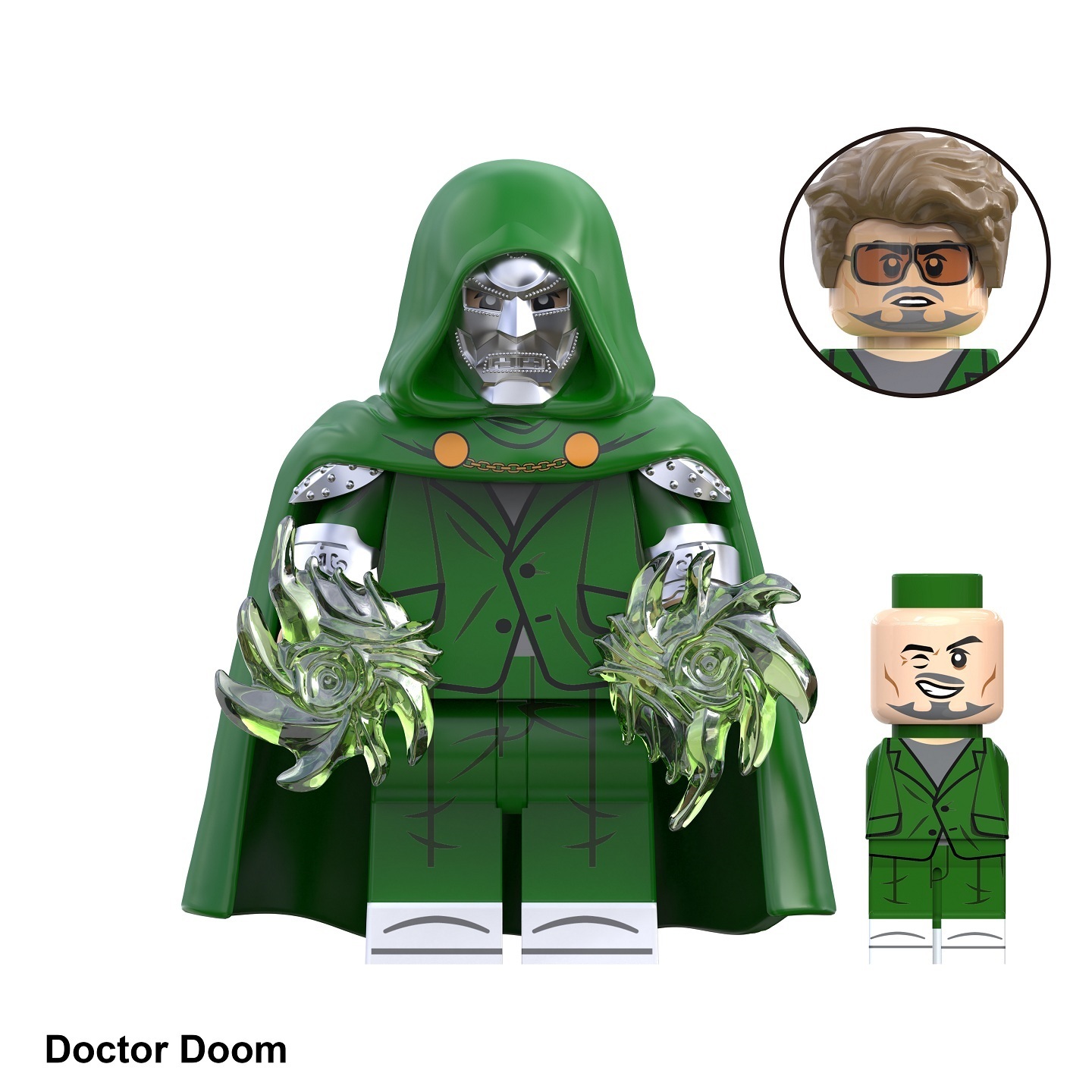 Doctor Doom Custom Minifigures Minifigs Fit Lego TV6215 TV1131