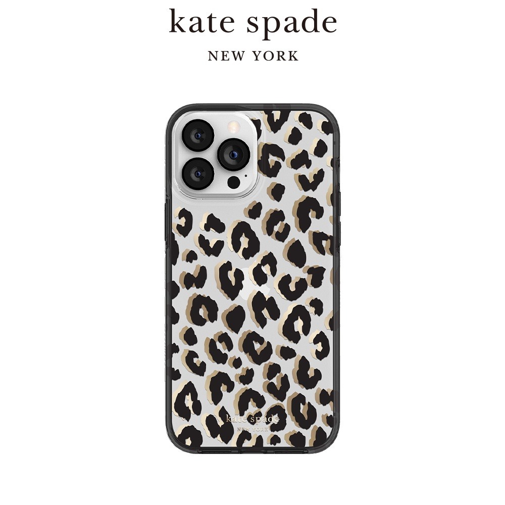 【kate spade】 iPhone 14 系列 精品手機殼 性感豹紋