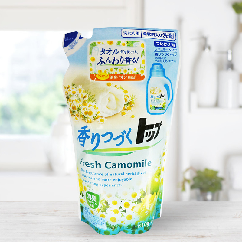 LION獅王 香氛柔順洗衣液 家庭裝 洋甘菊味 (補充裝款) 810g [#SQ25081014]