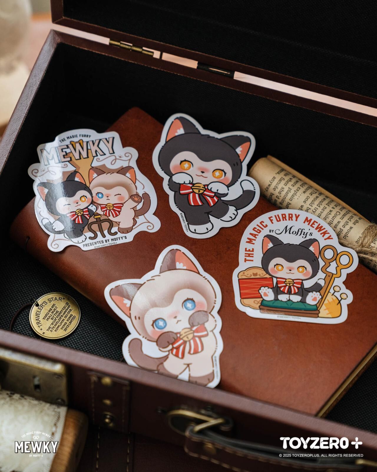 Moffy's - Mewky 貼紙（暹羅貓-站立）