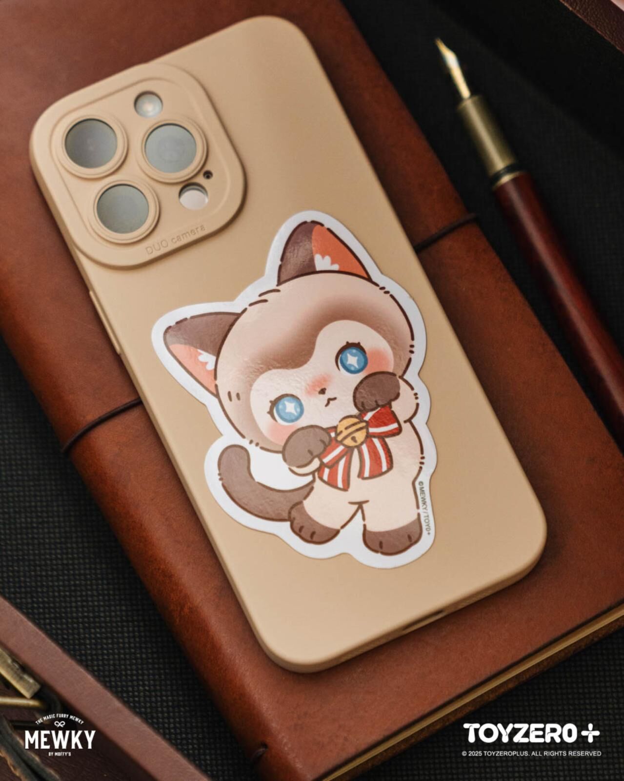 Moffy's - Mewky 貼紙（暹羅貓-站立）