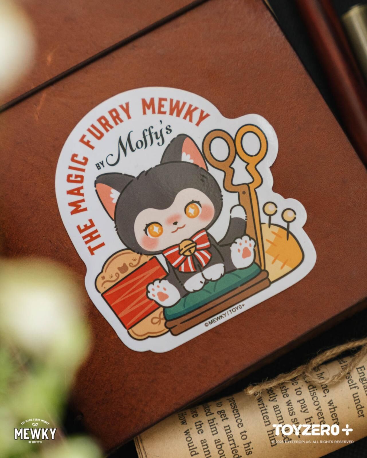 Moffy's - Mewky 貼紙（黑貓-坐姿）