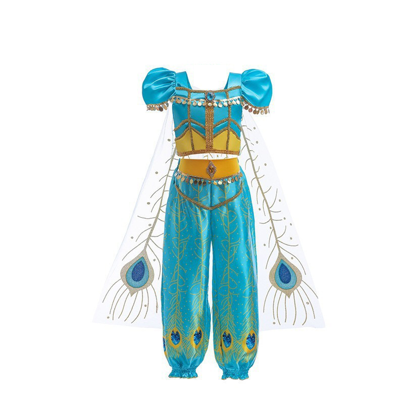 萬聖節 阿拉丁茉莉公主套裝 澎袖 100-150cm #E49