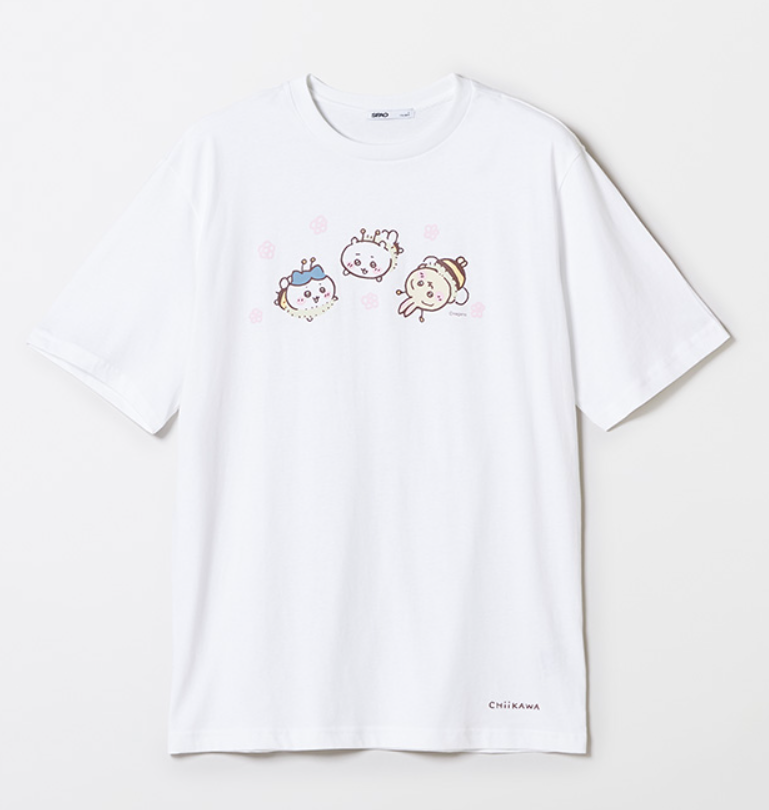 韓國代購 SPAO x Chiikawa 2025新款 吉伊卡哇 聯名 烏薩奇  小八貓 海獺師父 短袖 T恤