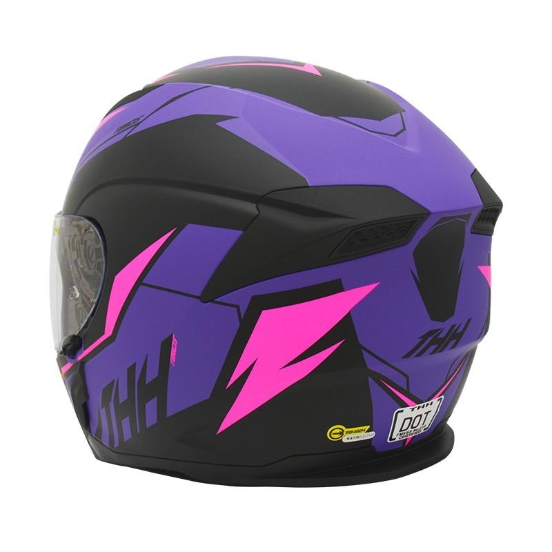 THH T810S TURBO 平紫/黑粉 彩繪 -男女款 安全帽-