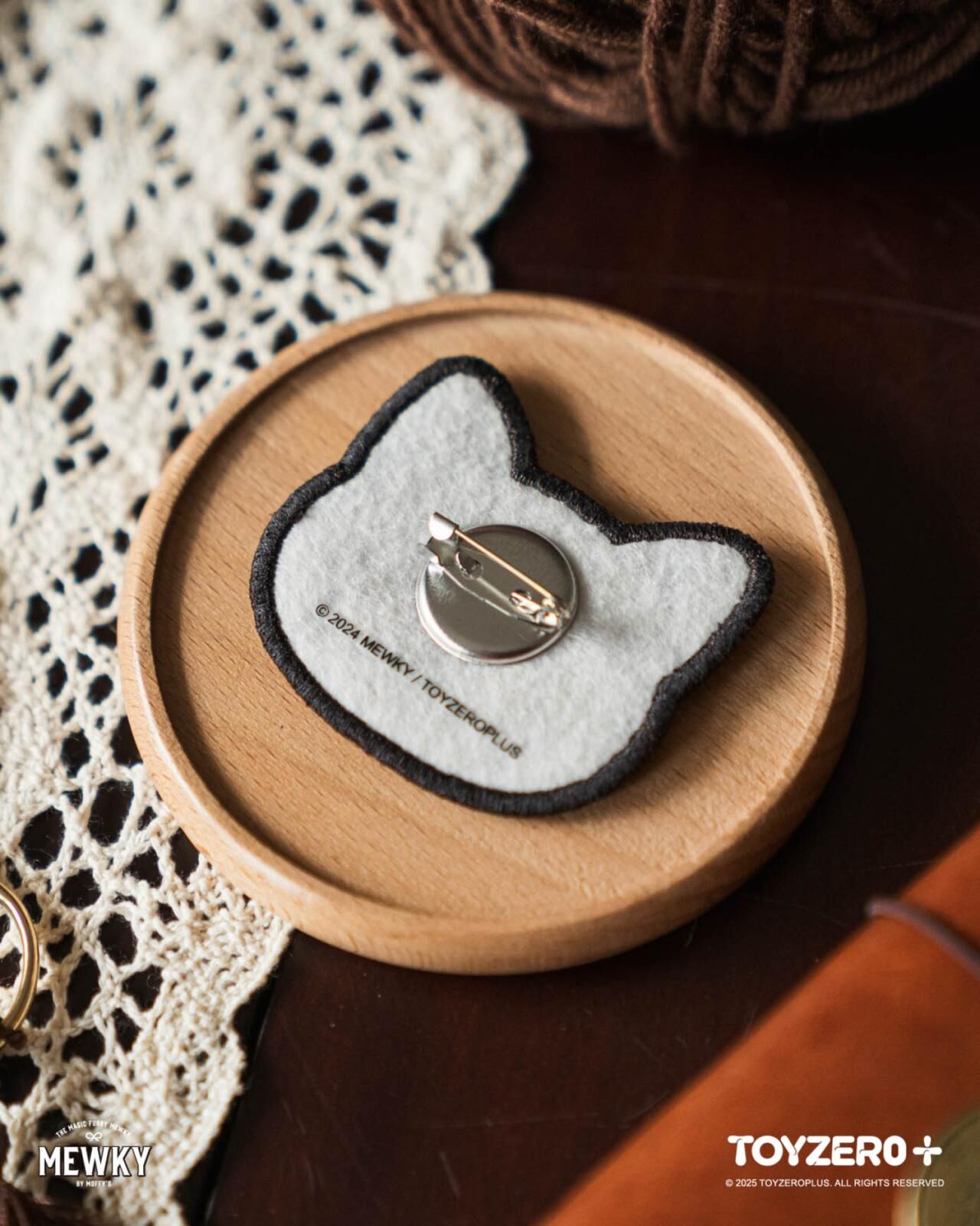 Moffy's - Mewky 貼布剌繡章（黑貓）