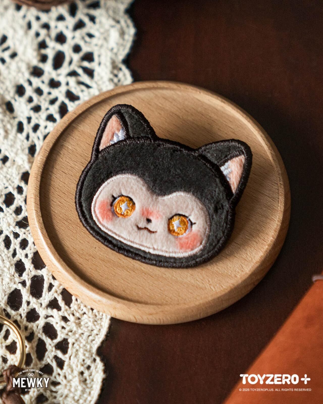 Moffy's - Mewky 貼布剌繡章（黑貓）
