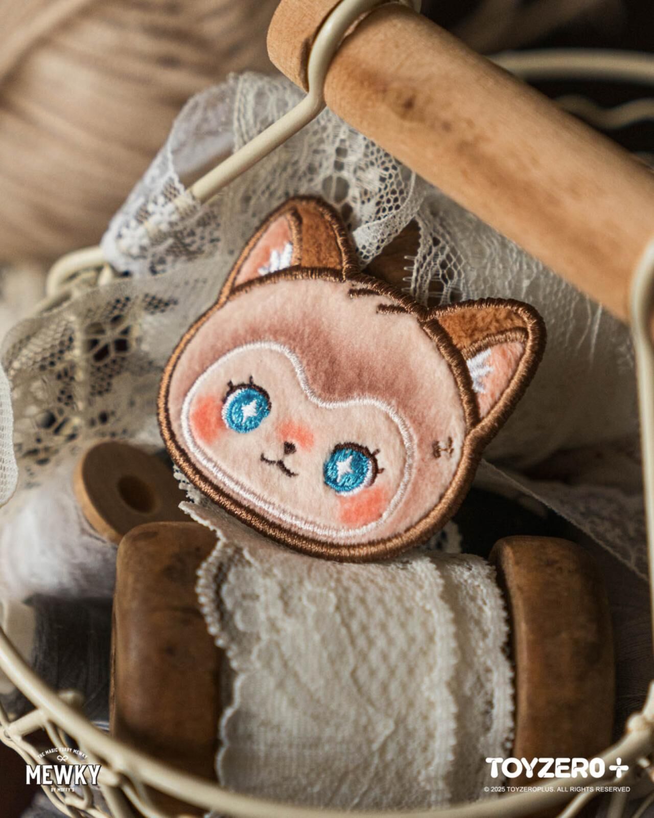 Moffy's - Mewky 貼布剌繡章（暹羅貓）