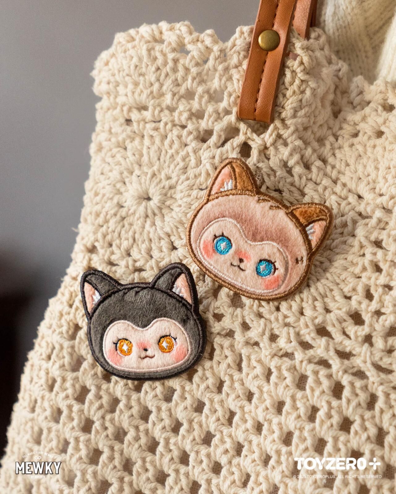 Moffy's - Mewky 貼布剌繡章（暹羅貓）