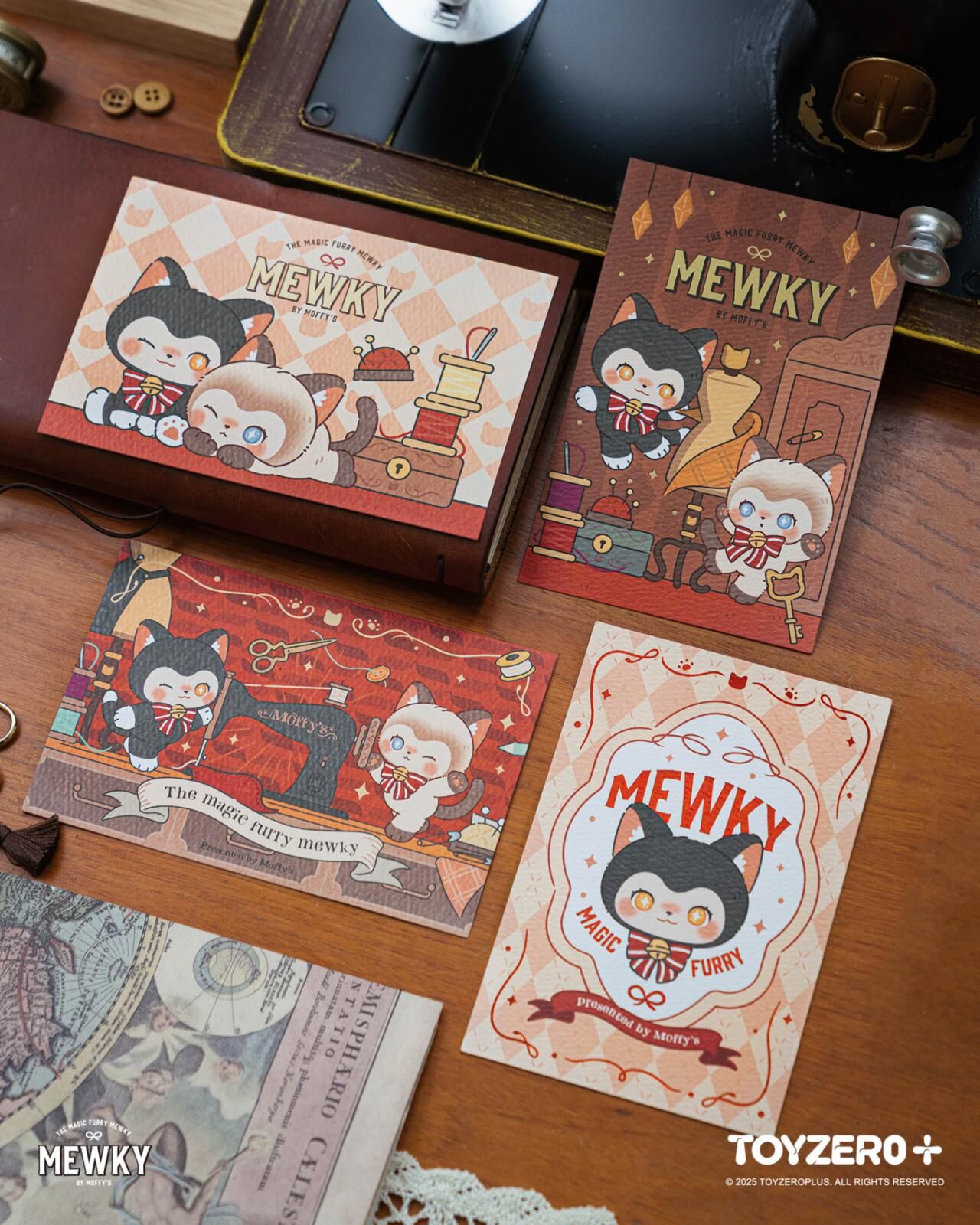 Moffy's - Mewky 直名信片（黑貓頭）