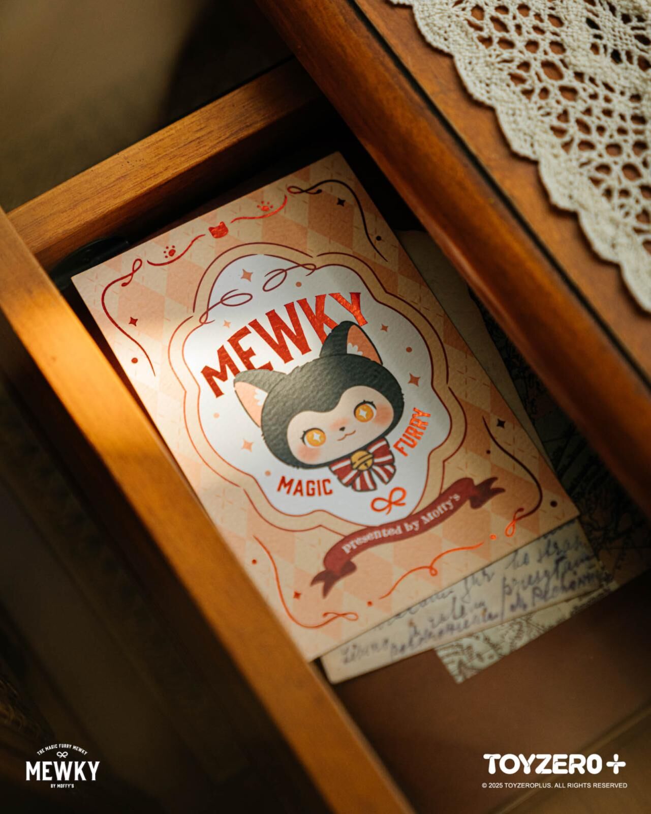 Moffy's - Mewky 直名信片（黑貓頭）