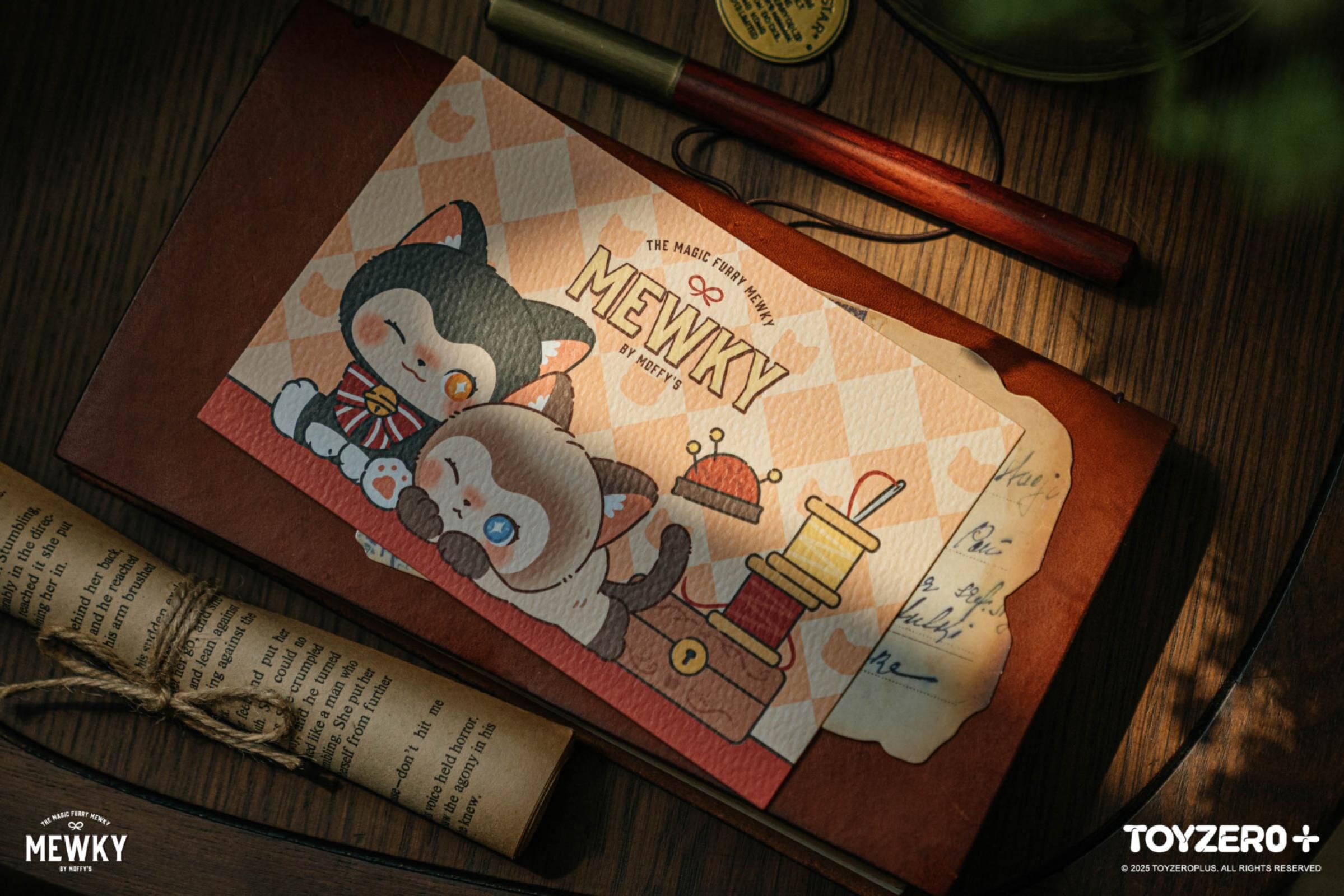 Moffy's - Mewky 橫名信片（黑貓,暹羅貓）