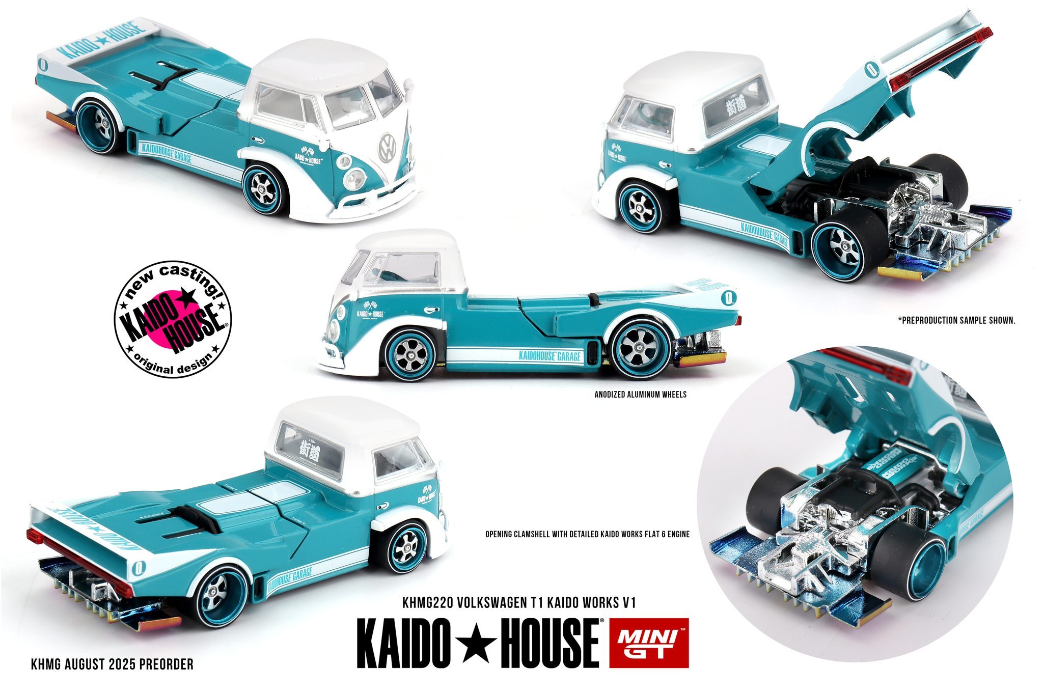 【預訂】Mini GT x Kaido House Volkswagen T1 KAIDO WORKS V1