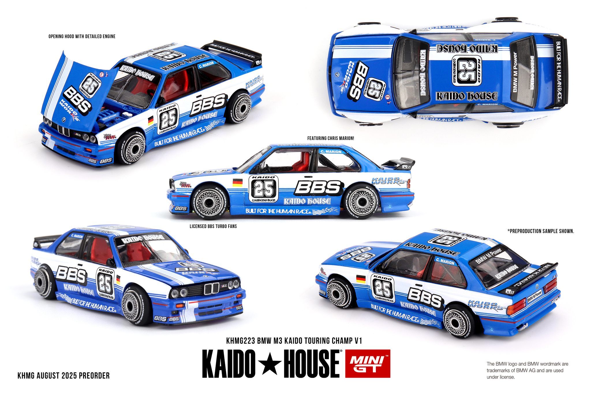 【預訂】Mini GT x Kaido House BMW M3 Kaido Touring Champ V1