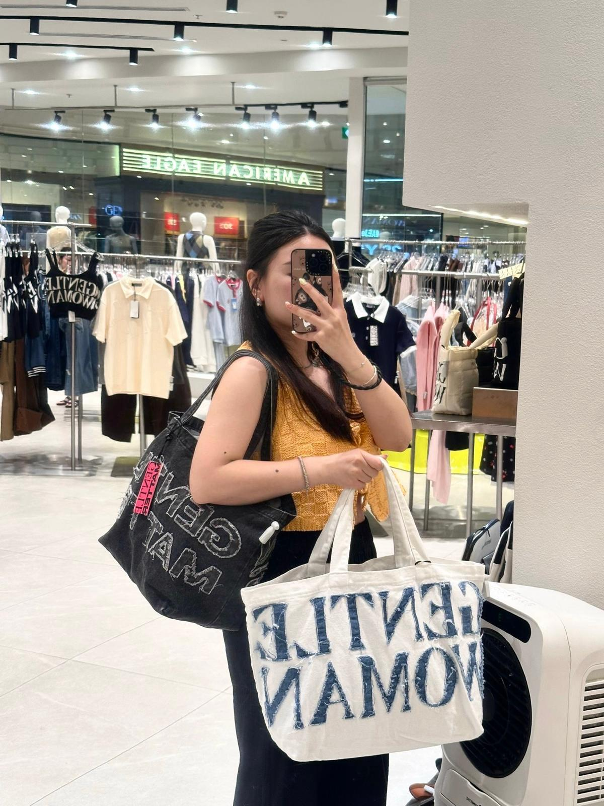 Gentle Woman Matter Denim tote bag