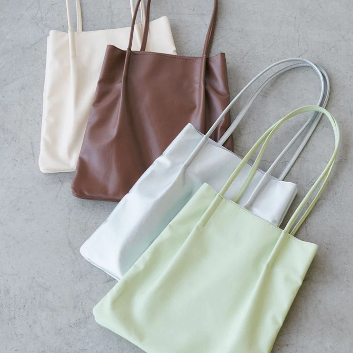 日本 三層輕皺感托特包