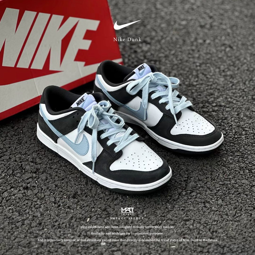 Nike Dunk Low Midnight Navy 麂皮 午夜清晨 水藍勾 黑藍 IB3079-100
