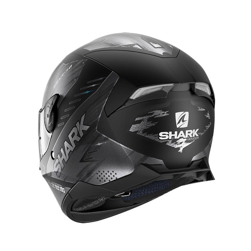 SHARK SKWAL 2 VENGER 黑灰 彩繪