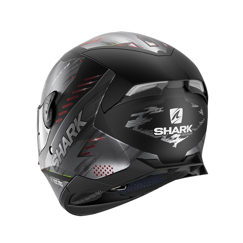 SHARK SKWAL 2 VENGER 黑紅 彩繪