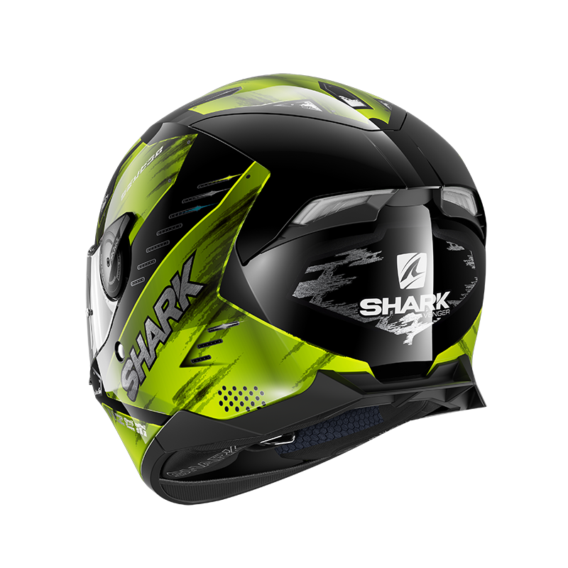 SHARK SKWAL 2 VENGER 黑黃 彩繪