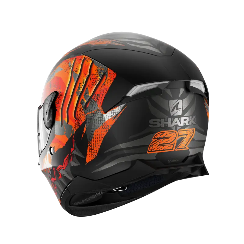 SHARK SKWAL 2 IKER LECUON 黑橘 彩繪