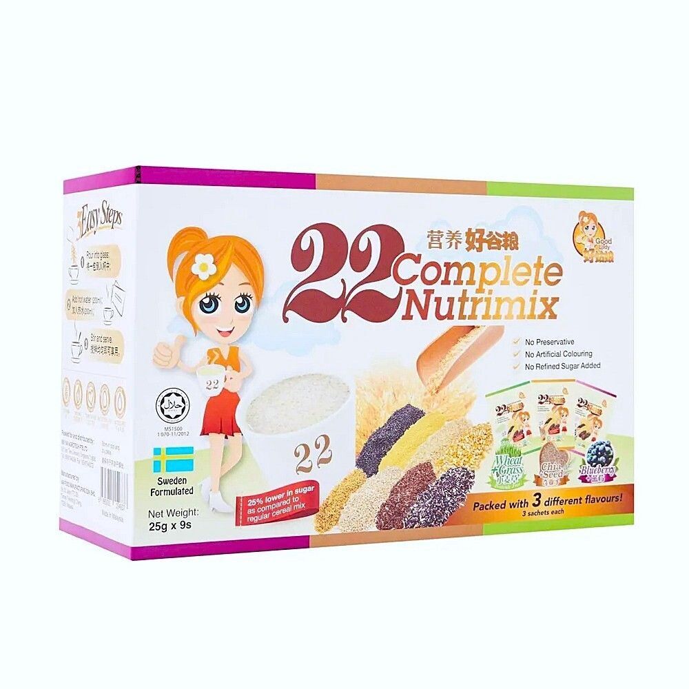 #N/A - 好姑娘 - 22營養好穀糧 (3種不同口味) 25g × 9包裝 (平行進口)