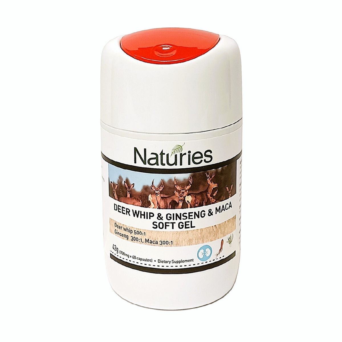 #N/A - Naturies - 鹿鞭人參瑪卡軟膠囊 60粒裝 (平行進口)