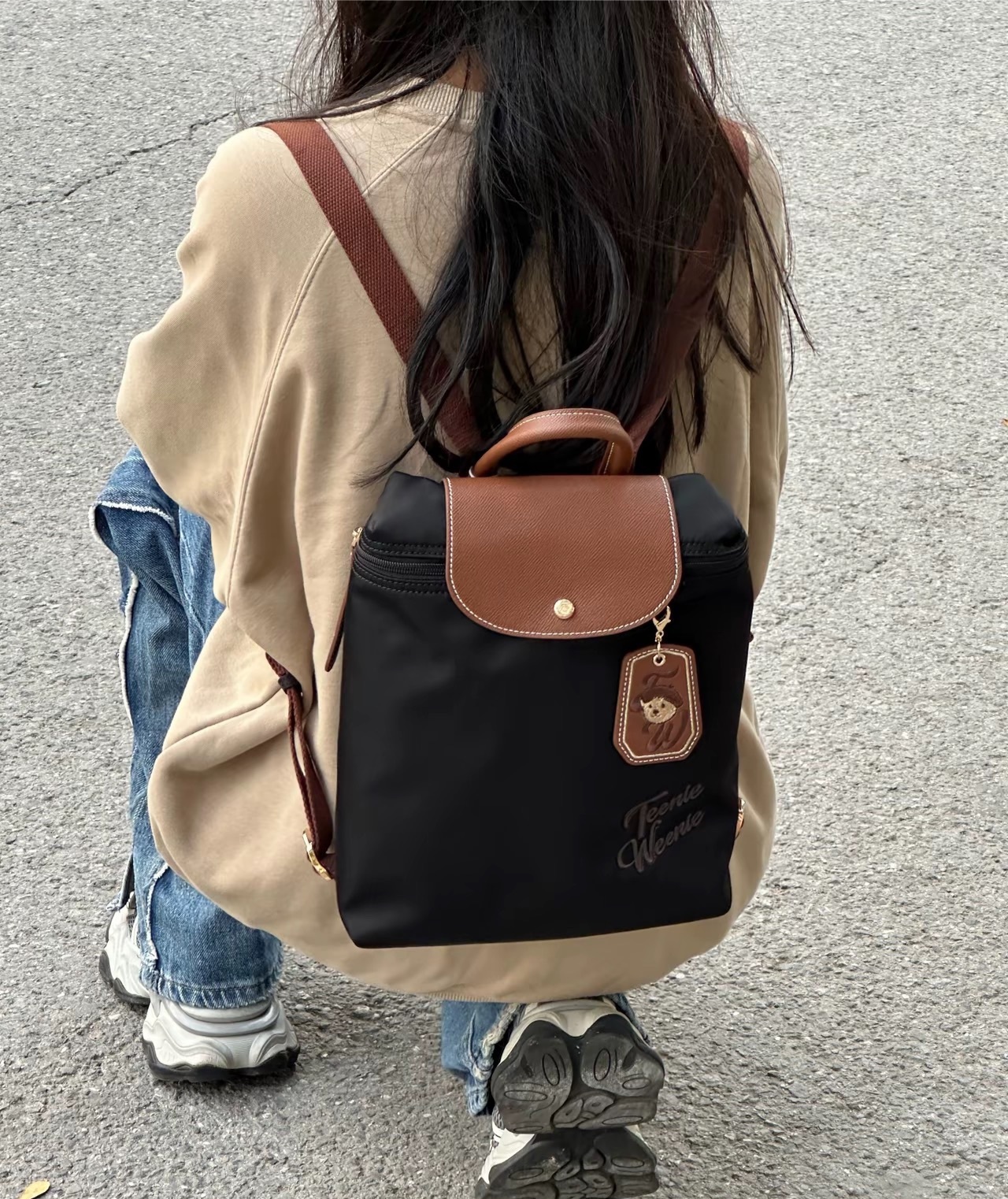 KTQ STORE ‧ KTQ STORE ‧ Teenie Weenie  尼龍 拼接 小熊 後背包 5色