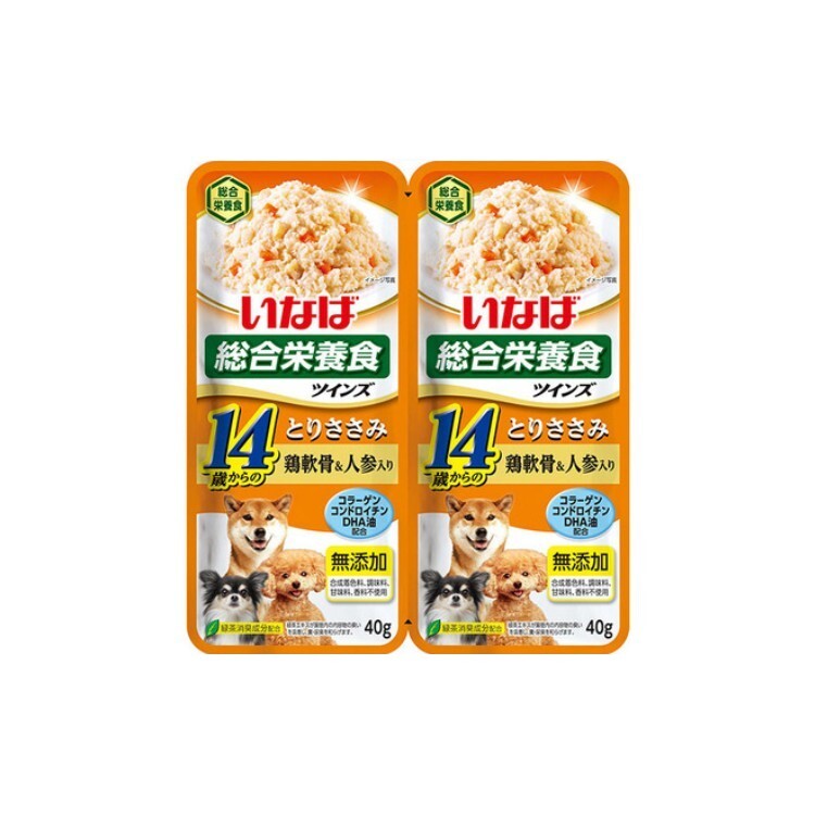 INABA 14歲以上用 雞肉+雞軟骨+紅蘿卜 雙包