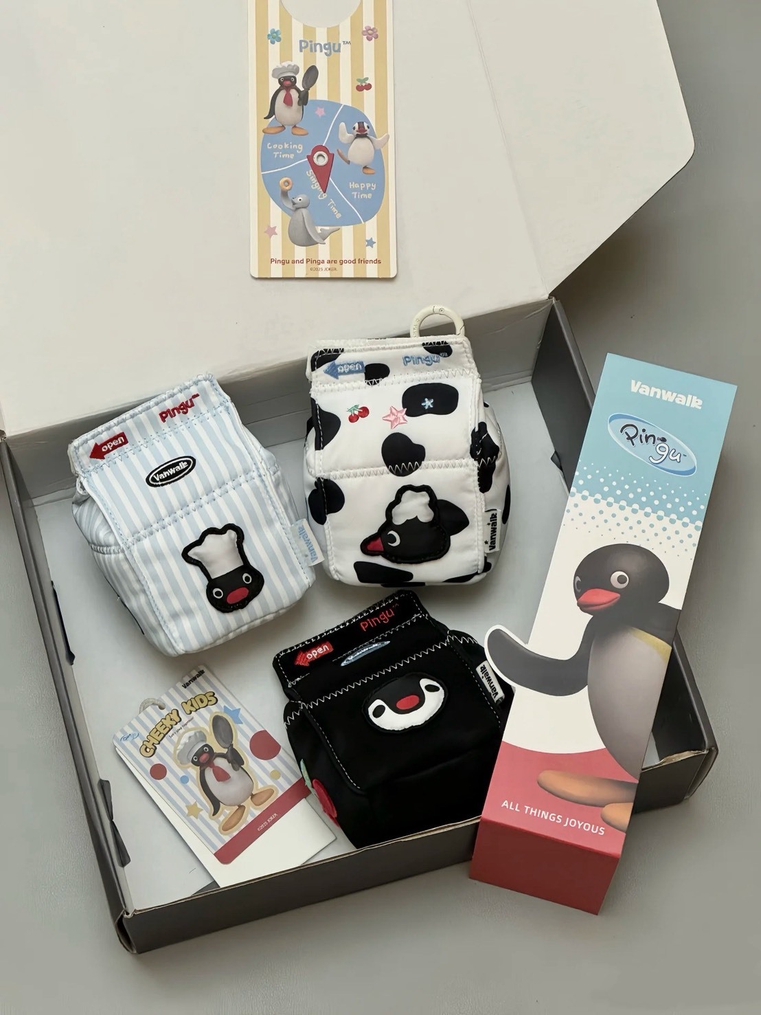 現貨  Pingu 聯名 牛奶盒迷你零錢包 有掛繩