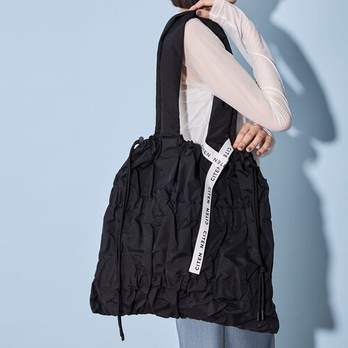 CITEN 皺摺 手提包 單肩包 日本代購 共四色 大容量 抽繩 束口