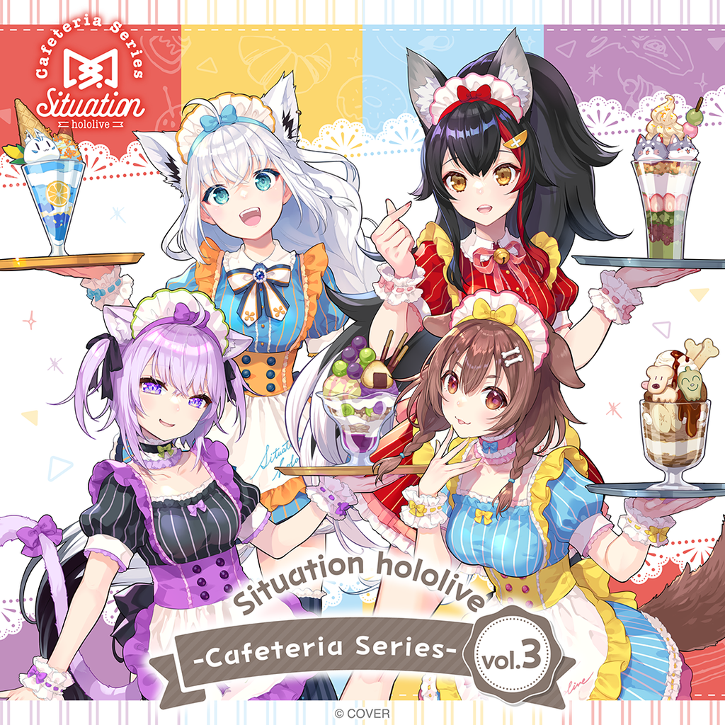 「官品代購」Situation hololive -Cafeteria Series- vol.3 白上フブキ/大神ミオ/猫又おかゆ/戌神ころね