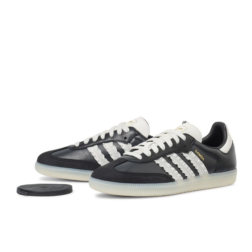 Adidas Originals Samba OG 日本新款 黑糖白玉 黑色 透明底 荷葉邊 復古 森巴鞋 JR8831