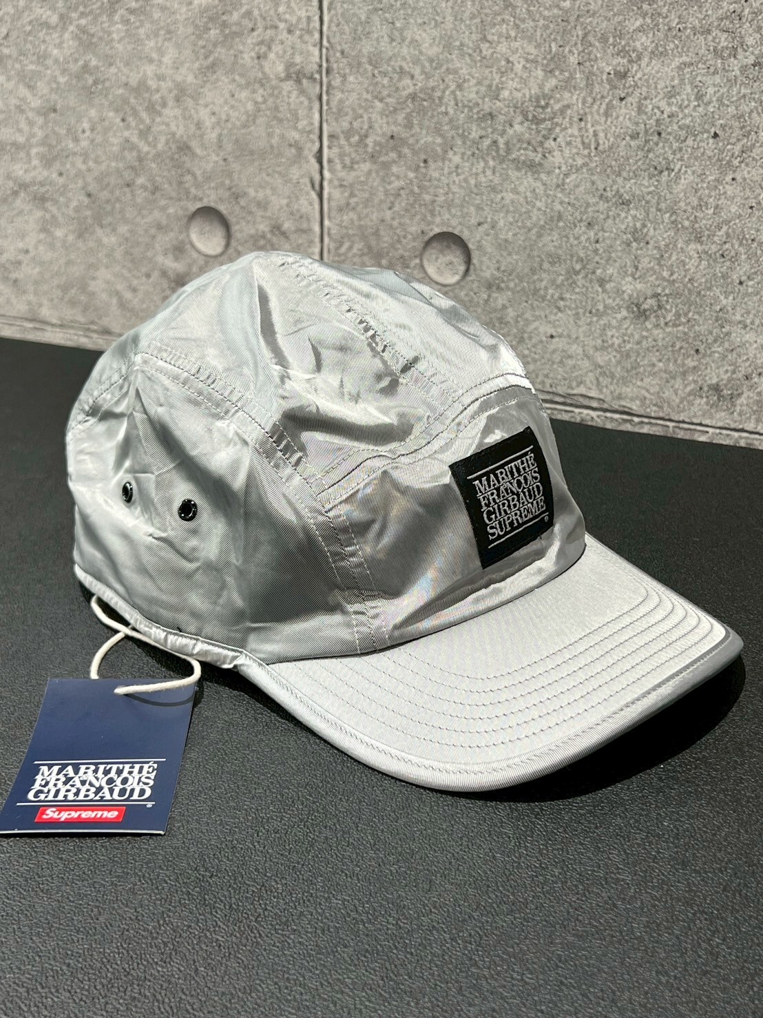 SUPREME x GIRBAUD NYLON CAMP 聯名款 小標Logo 帽子