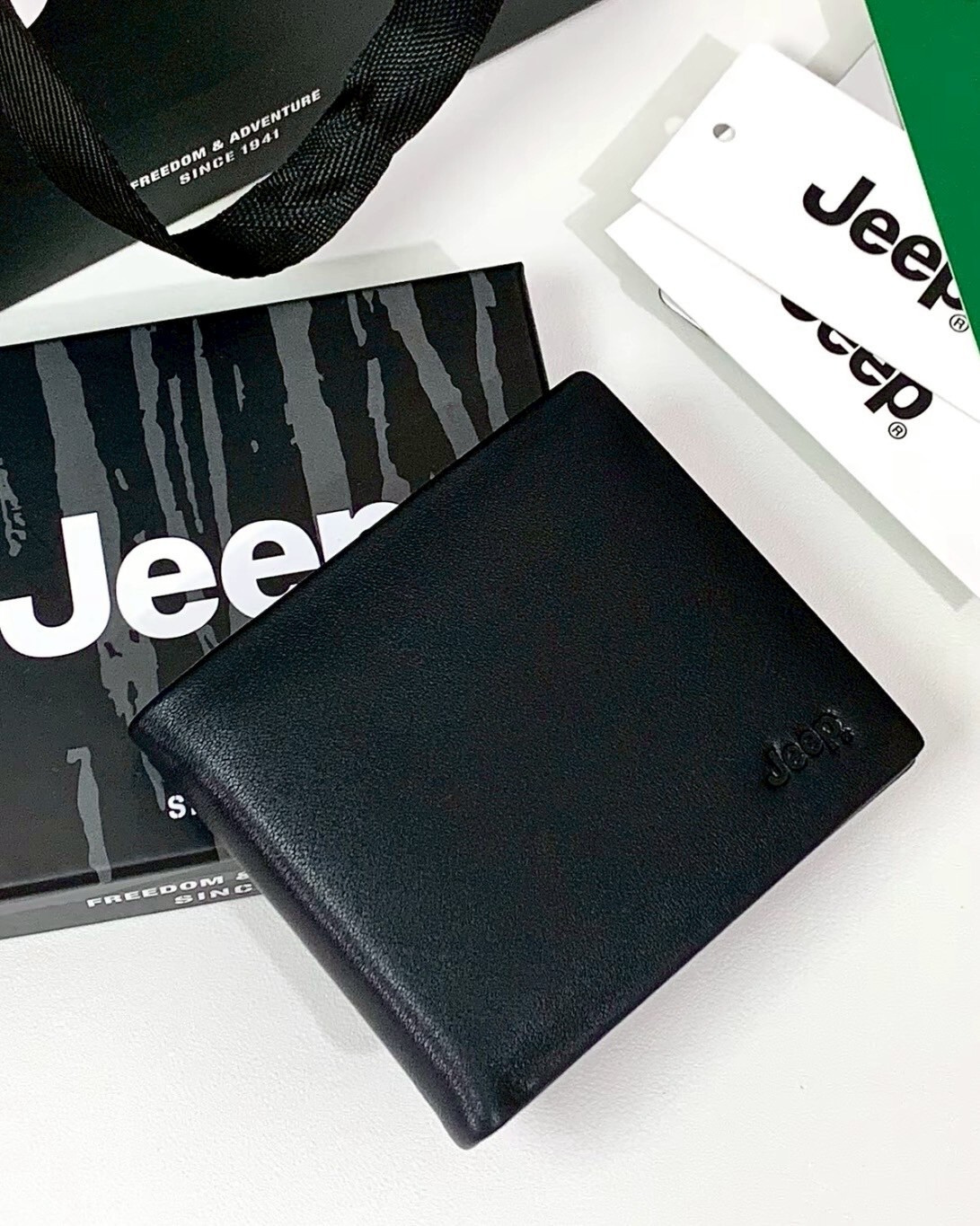 JEEP 復古短夾 錢包 花紋黑/水泥灰/復古咖 共3色