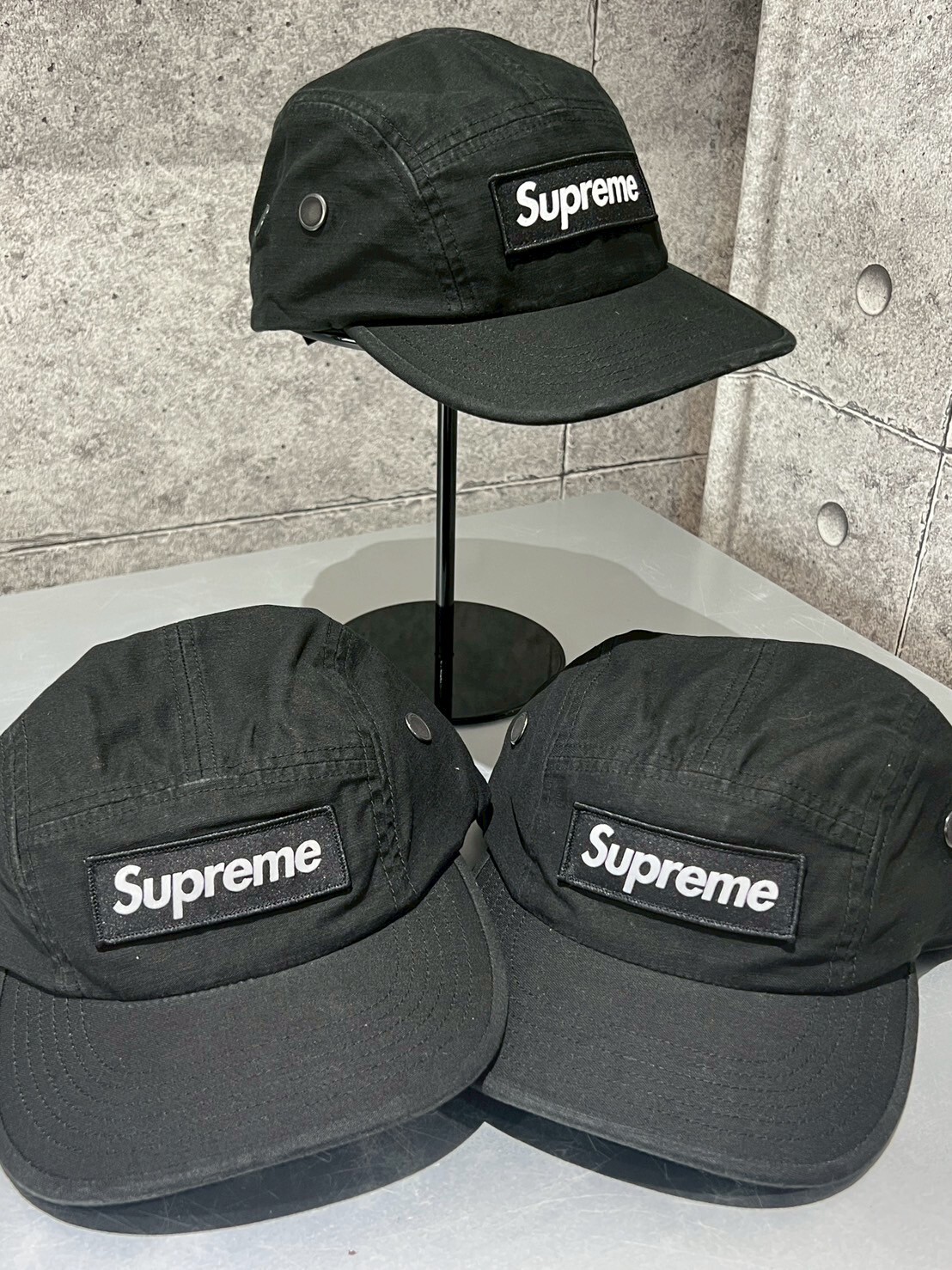 SUPREME Military Camp Cap 後刺繡字體 透氣孔洞 五分割帽