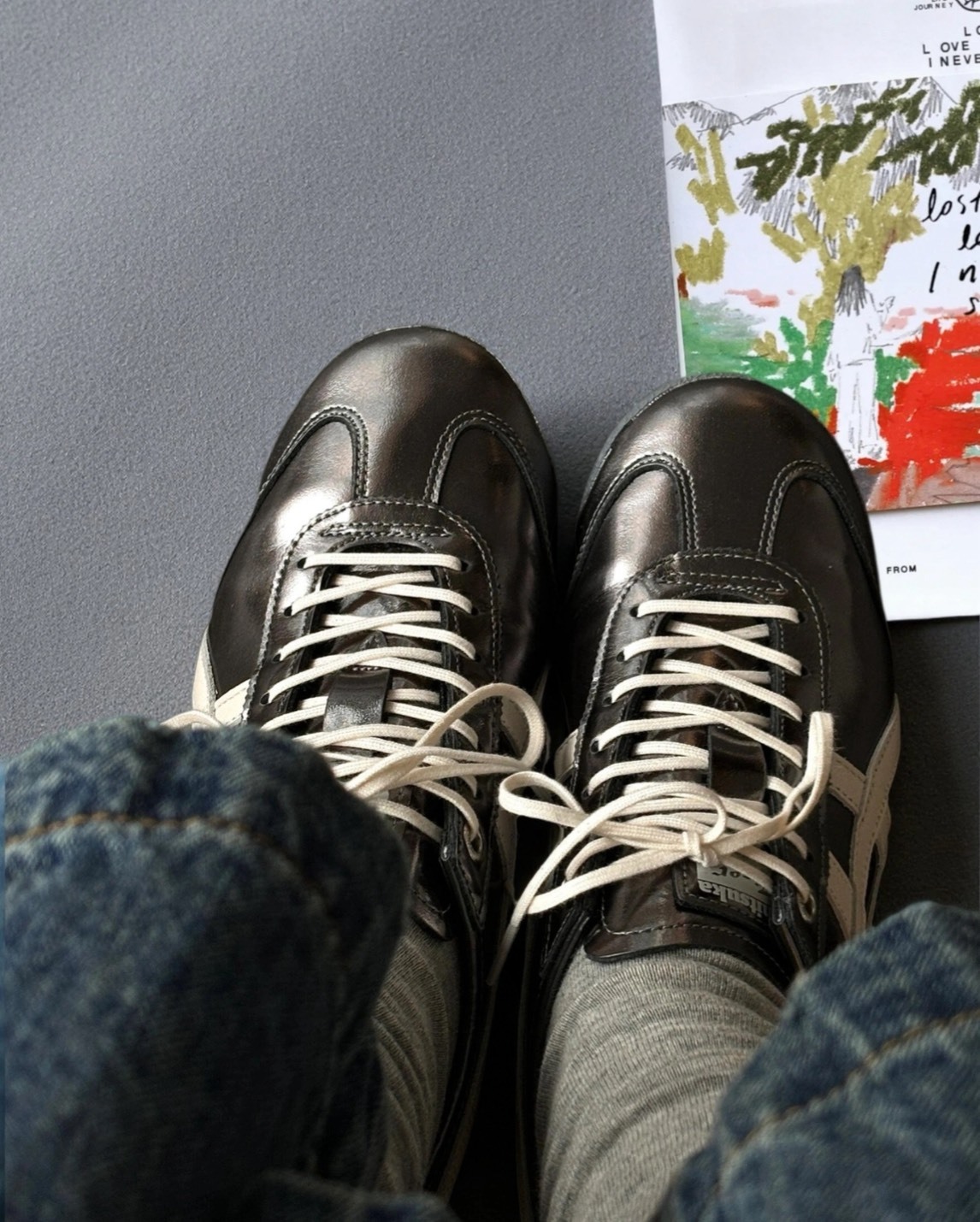 Onitsuka Tiger MEXICO 66 SD 黑金休閒鞋 鬼塚虎男女同款 潮流金屬鞋 Aug25