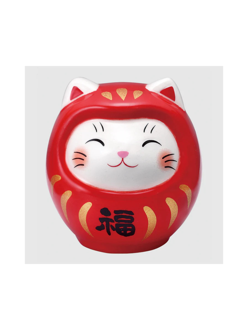 【 現貨 】藥師窯 彩繪籤詩開運貓達摩 4色