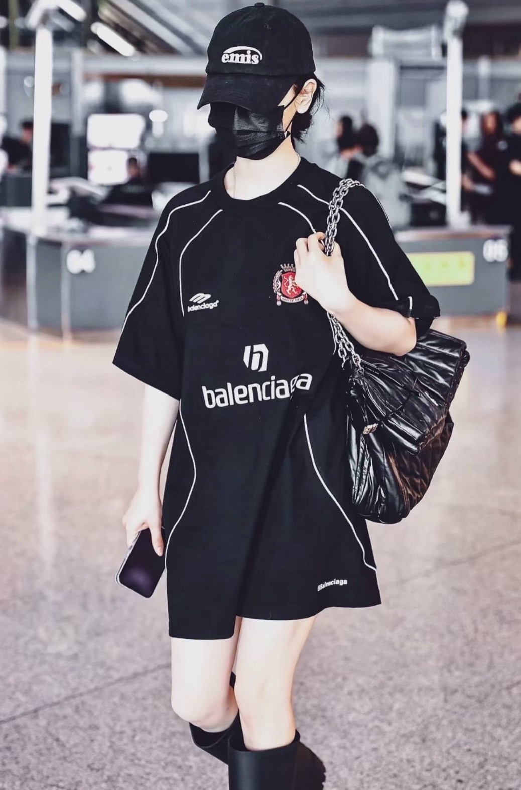 EMIS 經典黑色有機棉鴨舌帽 🖤 大頭圍軟頂帽 情侶款 韓系簡約百搭帽 楊超越同款 Aug25