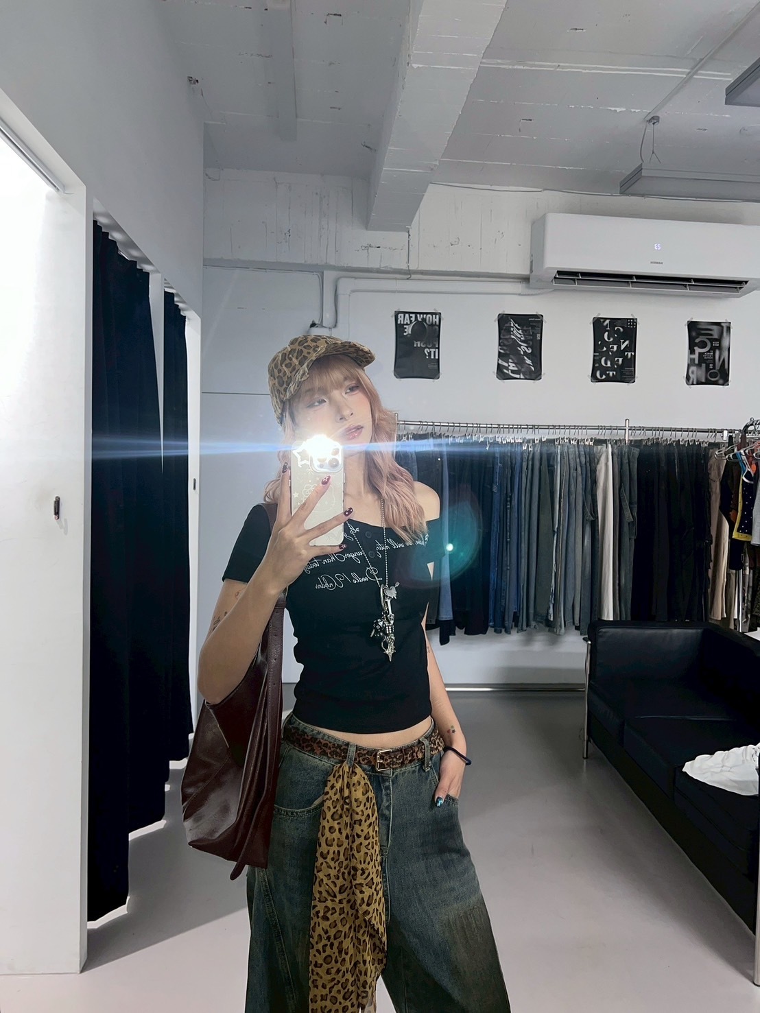 (GOAL) 美式復古做舊豹紋老帽