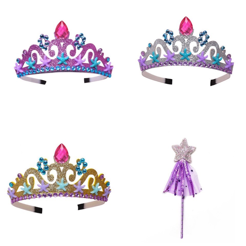 美人魚系列配件組-水滴皇冠 / 星星權杖