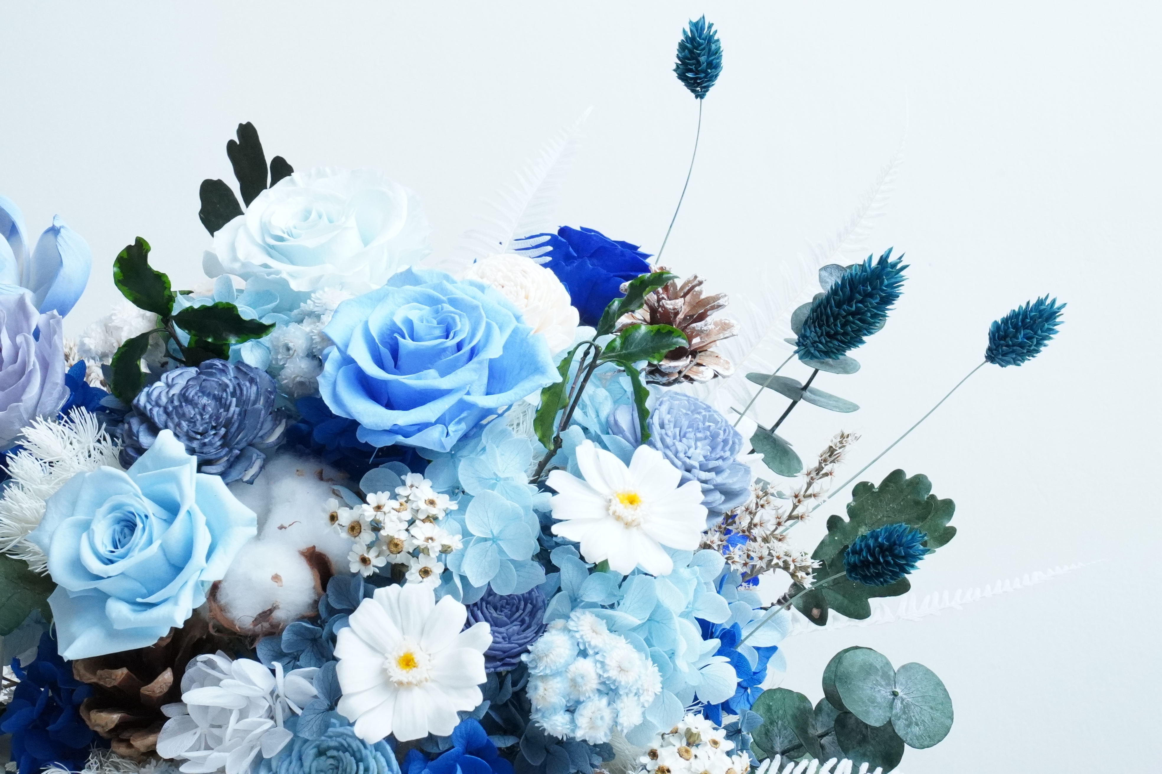 永生花盆栽｜塞纳河上的早晨 特寫