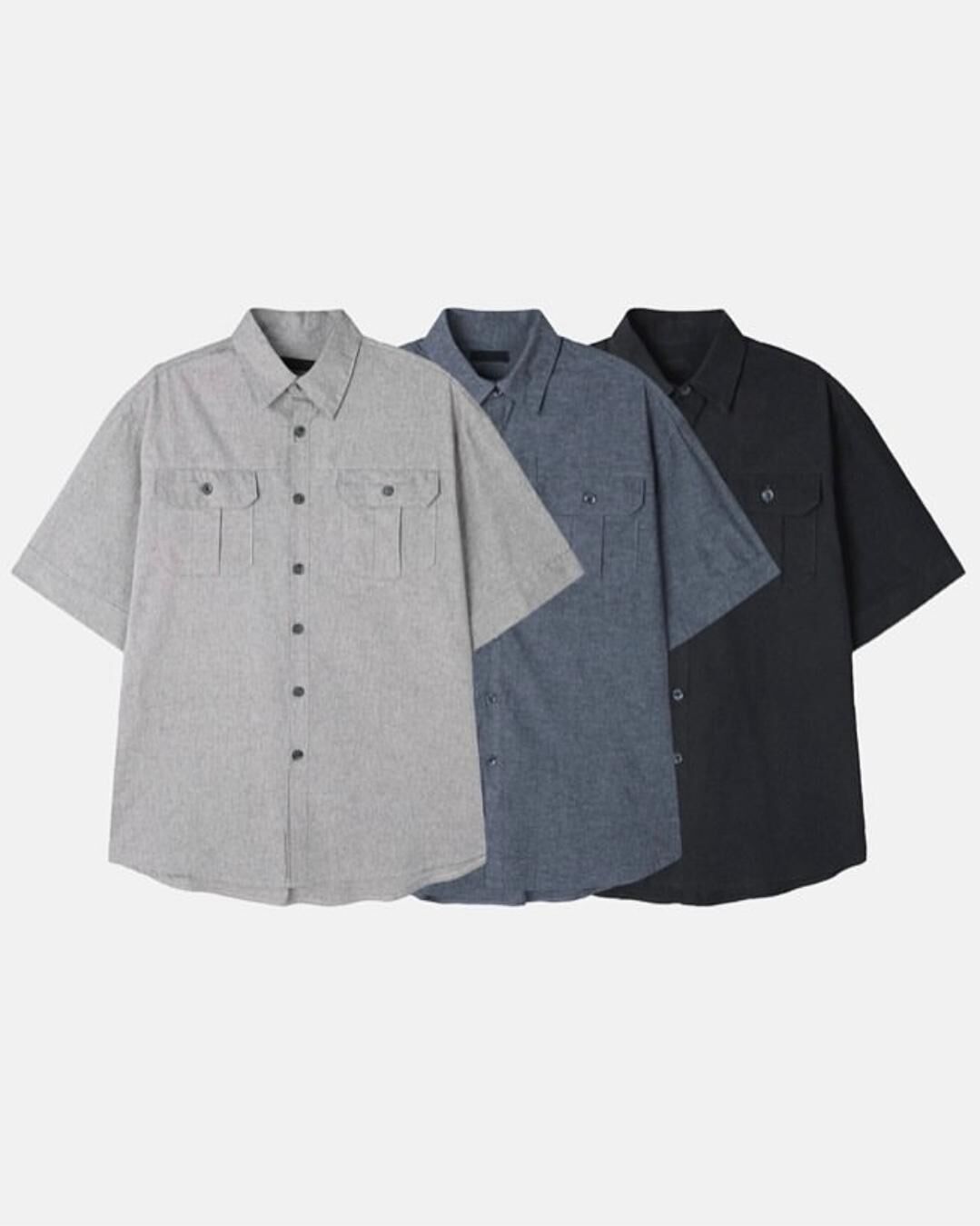 淨色短袖恤衫 Vass-026S